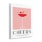 Stupell Industries Minimal Cheers Cocktail Wall Plaque By Lettered and Lined
